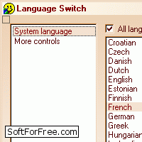 Скачать программа Language Switch - Pan European бесплатно