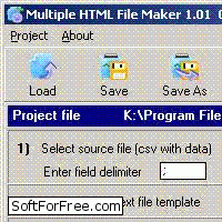 Скачать программа Multiple HTML File Maker бесплатно