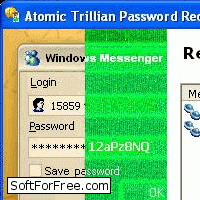 Скачать программа Atomic Trillian Password Recovery бесплатно