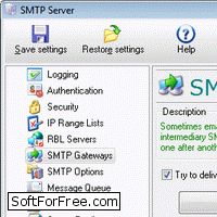 Скачать программа Local SMTP Relay Server бесплатно