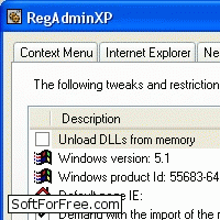 Скачать программа RegAdminXP бесплатно