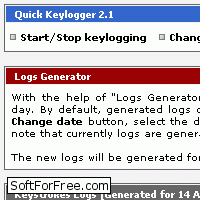 Скачать программа WideStep Quick Keylogger бесплатно