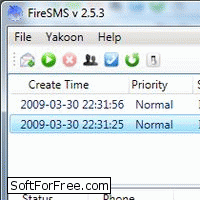 FireSMS 2.5 - программа для рассылки СМС скачать