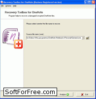 Recovery Toolbox for OneNote скачать