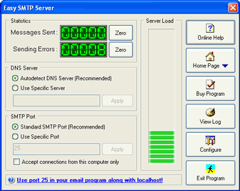 Скачать программа Easy SMTP Server бесплатно