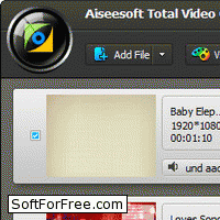 Скачать программа Aiseesoft Total Video Converter Platinum бесплатно