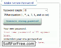 Скачать программа Make Secure Password бесплатно