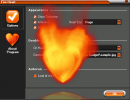 Скачать программа Heart On Fire Screensaver бесплатно