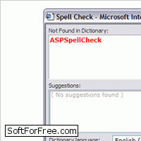 Скачать программа ASP Spell Check бесплатно