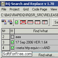 Скачать программа RQ Search and Replace бесплатно