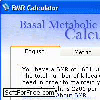 Скачать программа Basal Metabolic Rate Calculator бесплатно