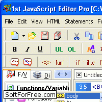 Скачать программа 1st JavaScript Editor Pro 3.4 бесплатно