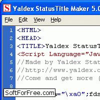 Скачать программа Yaldex StatusTitle Maker 5.4 бесплатно