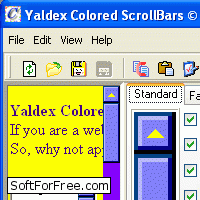 Скачать программа Yaldex Colored ScrollBars 1.5 бесплатно