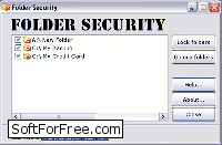 Скачать программа Folder Security бесплатно
