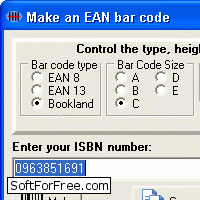 Скачать программа EAN Bar Codes бесплатно