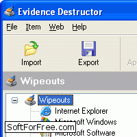 Скачать программа Evidence Destructor бесплатно