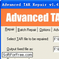 Скачать программа Advanced TAR Repair бесплатно