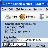 Скачать программа Star Check Writer бесплатно