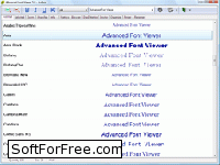 Скачать программа Advanced Font Viewer бесплатно