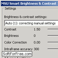 Скачать программа MSU Smart Brightness & Contrast бесплатно